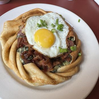 Cafe Conti - Spinach and bacon crepe - Breakfast & Brunch Near Me - New Orleans, Louisiana