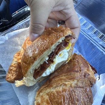 Bake & Coffee - Bacon, egg and cheese croissant - Coffee & Tea Near Me - Hawthorne, California