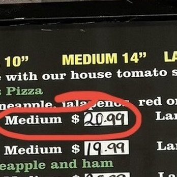 El Hornito Pan Pizza - Mismatched pricing - Pizza Near Me - Newark, California El Hornito Pan Pizza - Mismatched pricing - Pizza Near Me - Newark, California