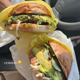 chicken milanesa cemita & cecina adobada cemita chicken milanesa cemita & cecina adobada cemita