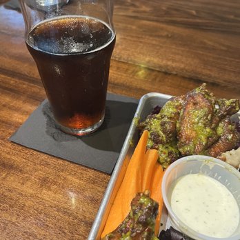 Quarter Celtic Brewpub - Wings Please (new chimichurri)  Crimson Lass - Brewpubs Near Me - Albuquerque, New Mexico