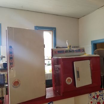 Blissfield Antiques Mall - Raggedy Ann sink and fridge doll appliances booth #313 - Antiques Near Me - Blissfield, Michigan