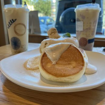 Motto Tea Cafe - Kinako souffle pancake - Bubble Tea Near Me - San Gabriel, California