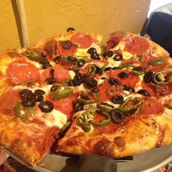 Marco's Pizza - Pepperoni, Jalapanos, black olives, and bacon - Pizza Near Me - Arvada, Colorado Marco's Pizza - Pepperoni, Jalapanos, black olives, and bacon - Pizza Near Me - Arvada, Colorado