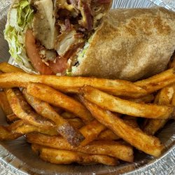 Eds Fusion - Chicken Cutlet Club Wrap  Absolutely delicious