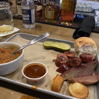 Maple Landing - 2 meat platter - Barbeque Near Me - Dallas, Texas Maple Landing - 2 meat platter - Barbeque Near Me - Dallas, Texas