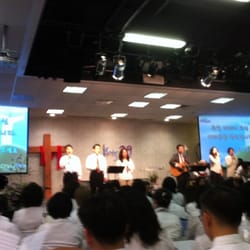 Boston Onnuri Church - Prepping for service