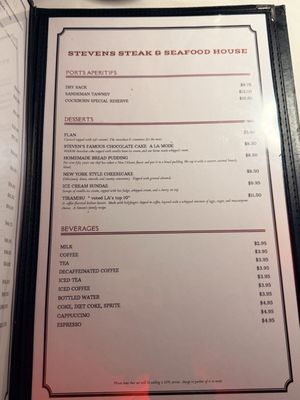 Menu photo 3 Stevens Steak & Seafood House Commerce, CA Menu photo 3 Stevens Steak & Seafood House Commerce, CA