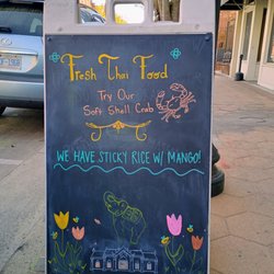 Thai Angel - Sign out front of restaurant.