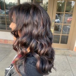Hair color, cut and style by Margaux