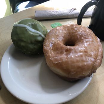Donut Farm - A raised donut and a matcha donut - Donuts Near Me - Berkeley, California Donut Farm - A raised donut and a matcha donut - Donuts Near Me - Berkeley, California