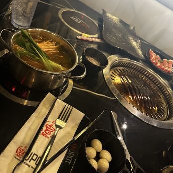Jpot - Quake eggs and Anoki mushroom for soup - Hot Pot Near Me - San Antonio, Texas