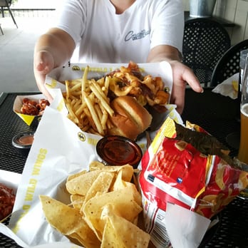 Buffalo Wild Wings - Walking taco! And cheese curd burger. - American Near Me - Mount Pleasant, Michigan