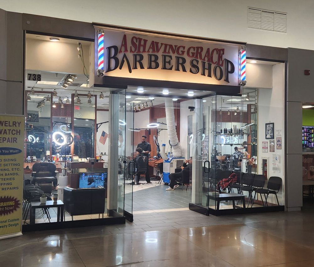 A Shaving Grace Barber Shop Logo