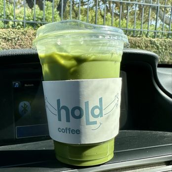 Hold Coffee - Coconut Matcha. ( ^_^)b - Coffee & Tea Near Me - West Covina, California