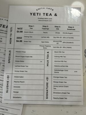 Yeti Tea & by null