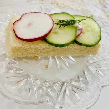 The Tea Room Experience - Cucumber and radish bite - Tea Rooms Near Me - Orlando, Florida The Tea Room Experience - Cucumber and radish bite - Tea Rooms Near Me - Orlando, Florida