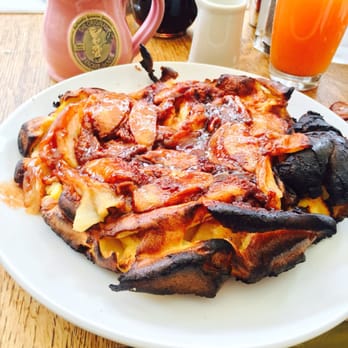 Original Pancake House - The famous ( huge !) German Apple Pancake ( a little charred but still so delishhhhh) - Breakfast & Brunch Near Me - Edgewater, New Jersey Original Pancake House - The famous ( huge !) German Apple Pancake ( a little charred but still so delishhhhh) - Breakfast & Brunch Near Me - Edgewater, New Jersey