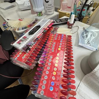 Rosy Nails & Spa - Red nail selection - Nail Salons Near Me - Lakewood, California Rosy Nails & Spa - Red nail selection - Nail Salons Near Me - Lakewood, California