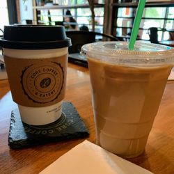 Core Coffee - Iced brown sugar latte and white mocha