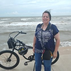 Pedego Electric Bikes Galveston - The west end of the seawall
