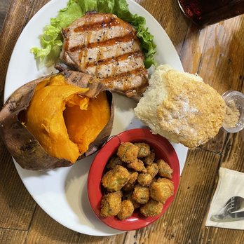 Farmhouse Restaurant - Flame Grilled Pork Chop - American Near Me - Branson, Missouri Farmhouse Restaurant - Flame Grilled Pork Chop - American Near Me - Branson, Missouri