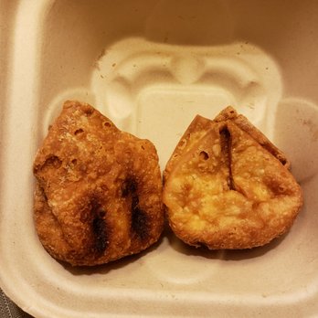 SOBA Asian Kitchen - Burnt Crab Rangoon. Thanks but no thanks! - Japanese Near Me - Sandusky, Ohio