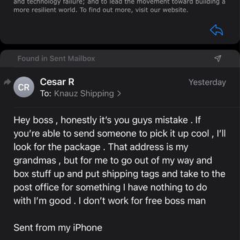 Karl Knauz BMW - My response to that request of sending back pack - Car Dealers Near Me - Lake Bluff, Illinois
