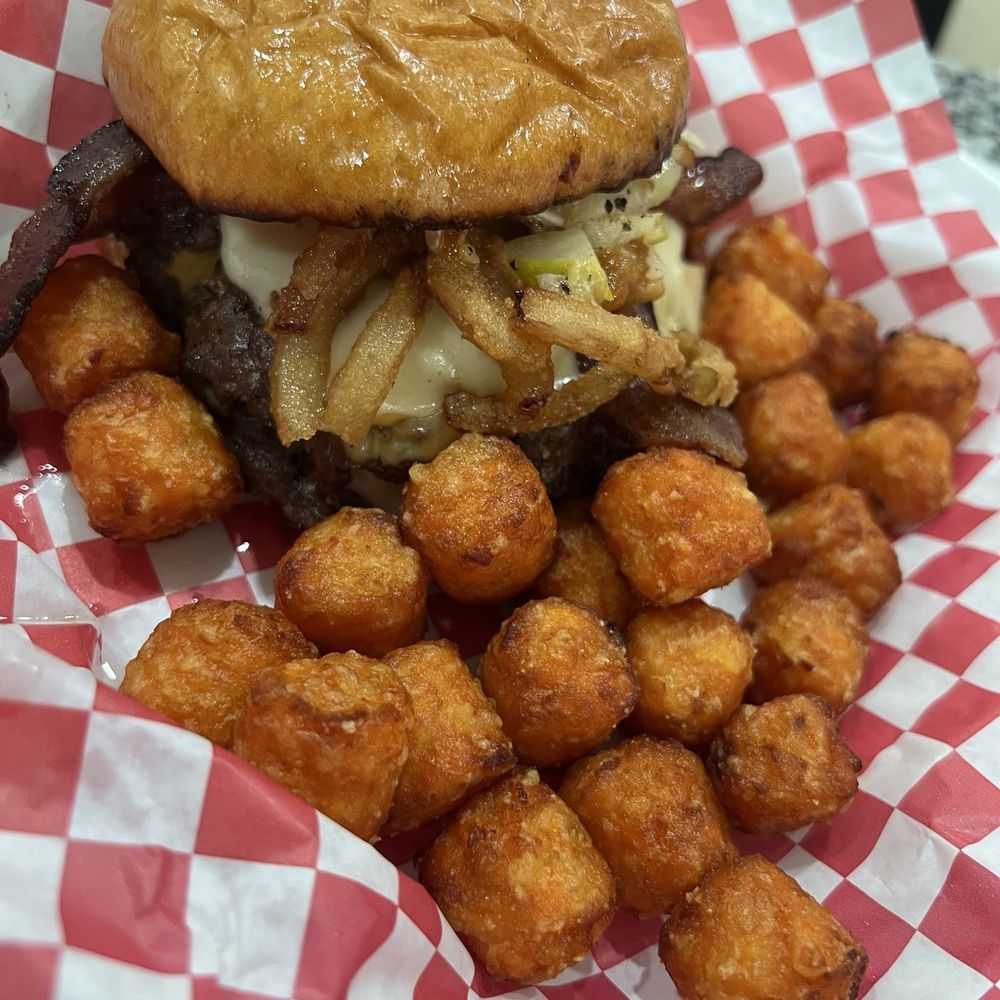 The Butcher Block - Double cheese with crunchy onions and added bacon - Meat Shops Near Me - Las Vegas, Nevada The Butcher Block - Double cheese with crunchy onions and added bacon - Meat Shops Near Me - Las Vegas, Nevada