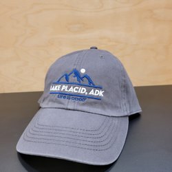 Life is Good - Lake Placid - Lake Placid Hat available in store or call (518) 837-5509