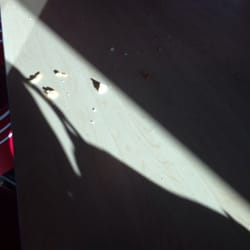 Tables were filthy.