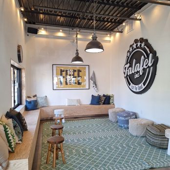 Falafel - This is the lounge area to rest, maybe from all the great food they feed you. :) - Falafel Near Me - Arlington, Virginia