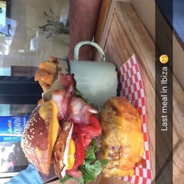 Double American burger