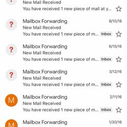 Mailbox Forwarding - Not one email saying I have an outstanding balance. so how does a $10/mo that i canceled go to $4100??