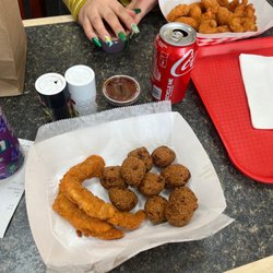 Franks Chicago Shrimp House - Shrimp and hush puppies