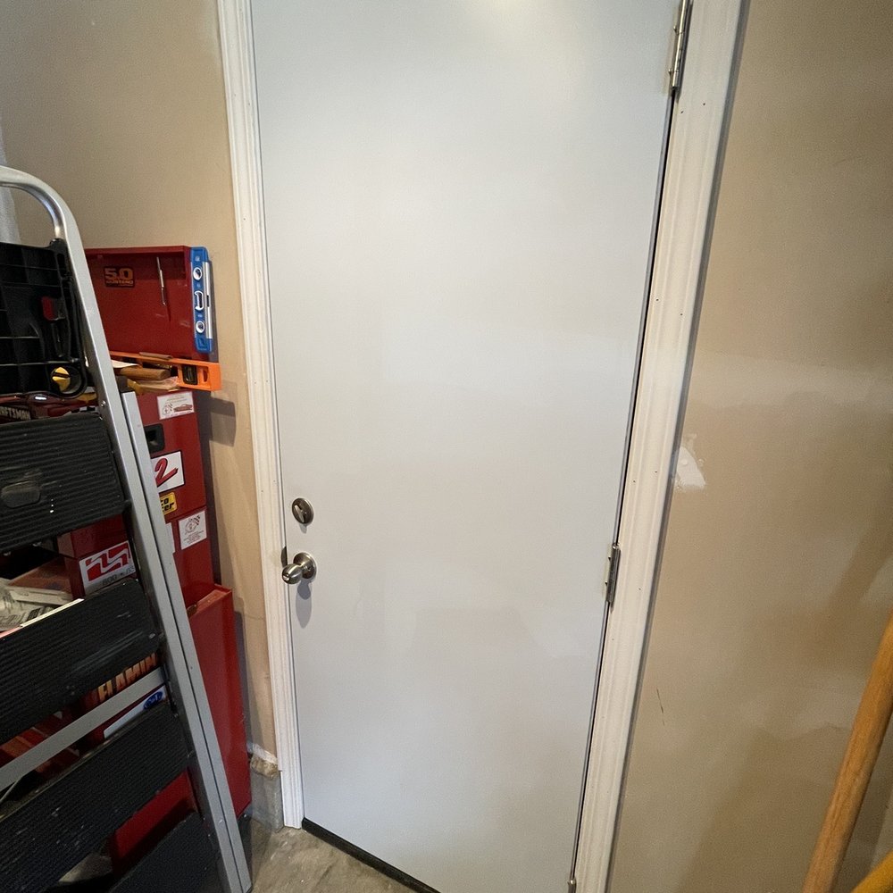 Zanes Door Replacement - New door, inside the garage. - Door Sales/Installation Near Me Zanes Door Replacement - New door, inside the garage. - Door Sales/Installation Near Me