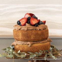 Kim Gregory | Pure Pastry - Our wedding guests were able to enjoy many pastry's at our wedding brunch and this incredible golden gluten free cake