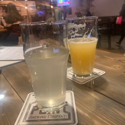 Orange creamsicle hard seltzer and heizenbrau. So good!