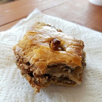 Panini Bread Cafe - This is Baklava. Sort of a sweet pie with honey, nuts, and raisins - Cafes Near Me - Nashville, Tennessee Panini Bread Cafe - This is Baklava. Sort of a sweet pie with honey, nuts, and raisins - Cafes Near Me - Nashville, Tennessee