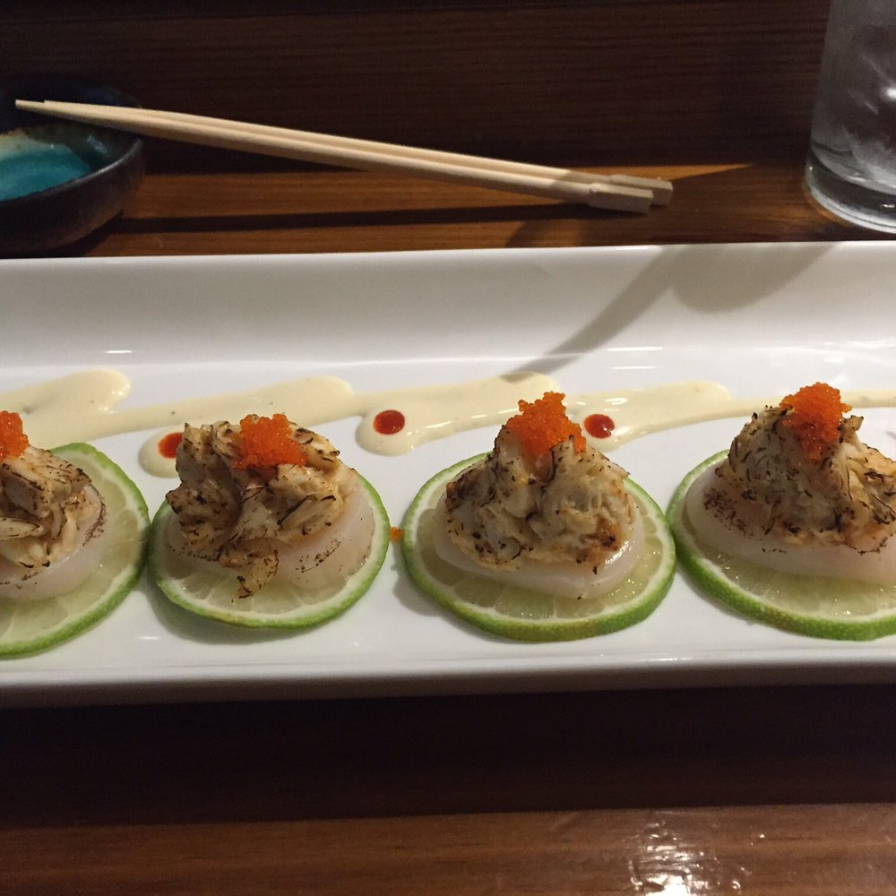 Sushi De Kanpai - Amazing scallop with seared crab salad! - Sushi Bars Near Me - Salisbury, Maryland Sushi De Kanpai - Amazing scallop with seared crab salad! - Sushi Bars Near Me - Salisbury, Maryland