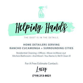 Helping Hands Detailing - For a FREE estimate call Lacey at 719-213-8021 - Home Cleaning Near Me Helping Hands Detailing - For a FREE estimate call Lacey at 719-213-8021 - Home Cleaning Near Me