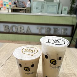 Boba Tree - Boba milk tea medium and ice cream milk tea
