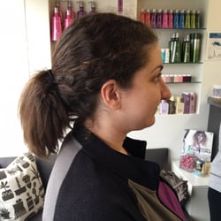 Aim & Ailie Hair Boutique - Another before picture from the side.