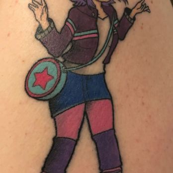 Alf's Body Art Studio - My new Ramona Flowers tattoo (well, 12 days old) - Tattoo Near Me - Long Beach , California Alf's Body Art Studio - My new Ramona Flowers tattoo (well, 12 days old) - Tattoo Near Me - Long Beach , California