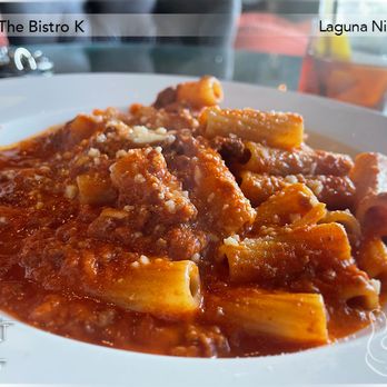 The Bistro K - Rigatoni Bolognese ($19) Very good! - Bars Near Me - Laguna Niguel, California