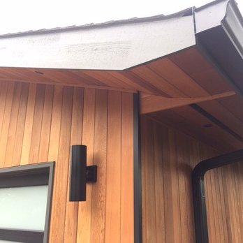 M Brothers Construction - Cedar tongue and groove siding and soffits - Windows Installation Near Me - Canby , Oregon