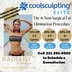 RADIANT a medspa - Special offers for Coolsculpt Elite patients
