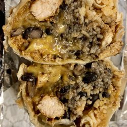 Texas Trey's - Another view of the burrito. Simple ingredients yet full of flavor.