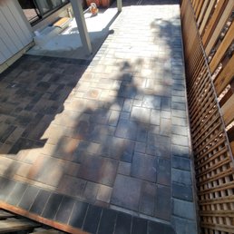 After installing the pavers
