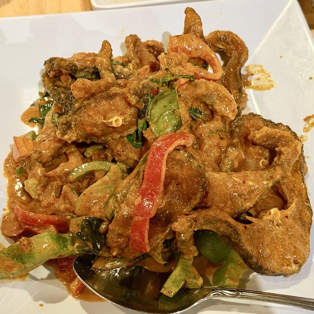 Palms Thai Restaurant - Catfish Curry Paste - Seafood Near Me - Los Angeles, California Palms Thai Restaurant - Catfish Curry Paste - Seafood Near Me - Los Angeles, California